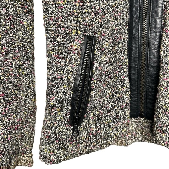 Rag & Bone Tweed and Leather Jacket Size S - Picture 3 of 7
